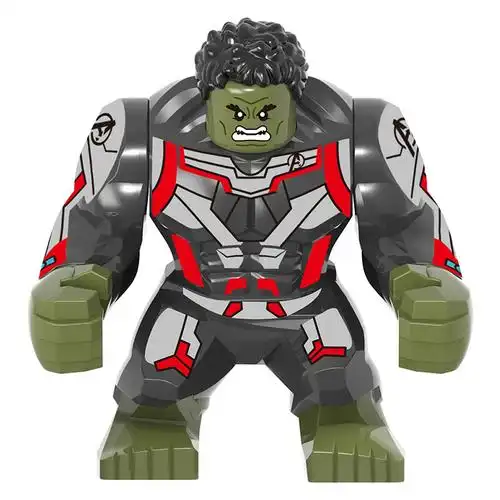 兼容乐高量子战衣1054绿巨人复仇者联盟大人拼装积木人塑料积木