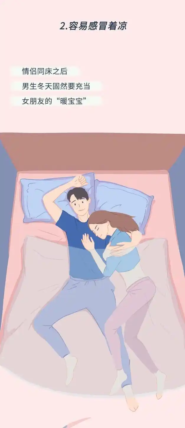 情侣睡一起,会影响身体机能吗?漫画揭晓真相