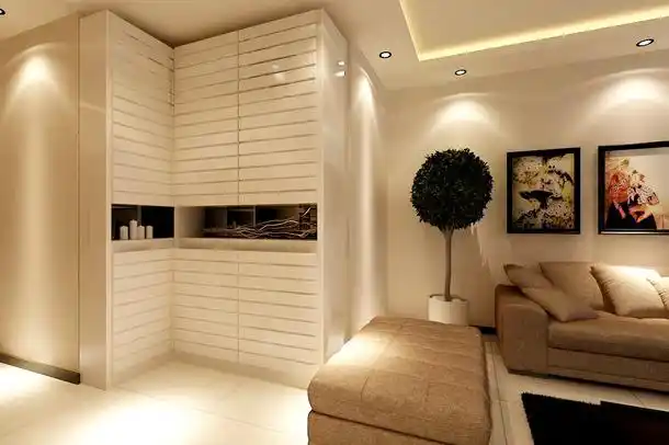 现代简约风格客厅衣橱装修效果图