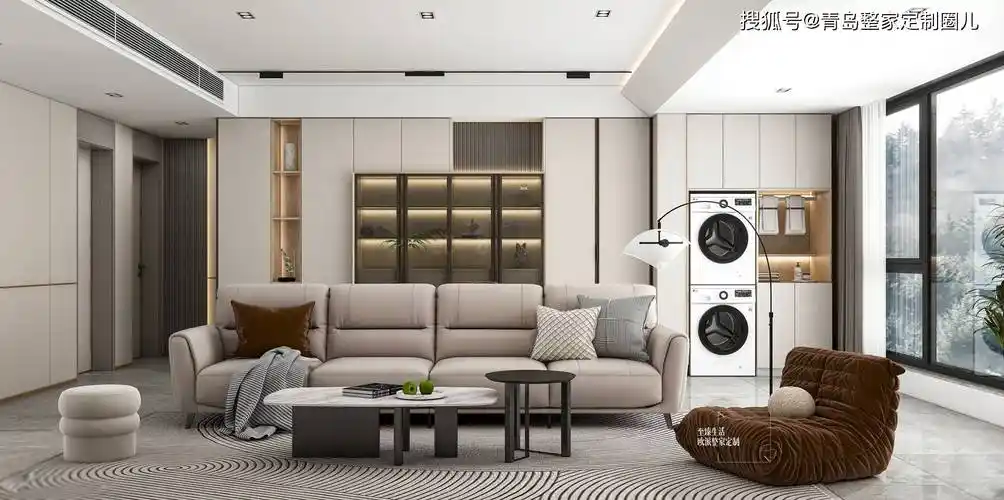 欧派整屋定制家具效果图_采用织云印象系列 奶油风装修温馨治愈_衣柜