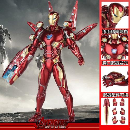 漫威钢铁侠mk50马克纳米战甲机甲可动合金摆件手办模型限量版玩具