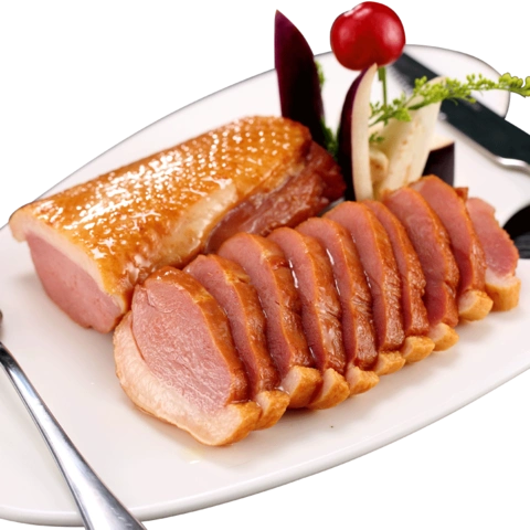 喜得佳烟熏鸭胸肉200g 鸭脯肉烟熏鸭胸 加热即食酒店餐厅冷冻鸭肉