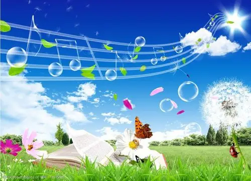 书本与音符图片