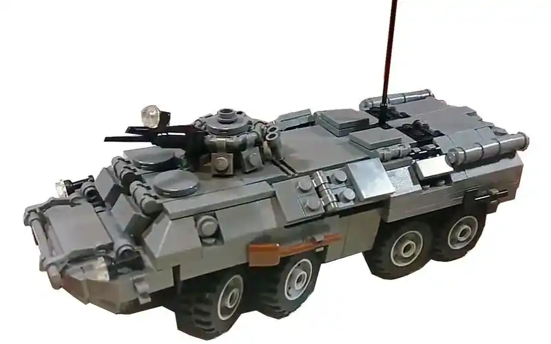 乐高moc教程苏联btr80装甲运兵车拼搭指南