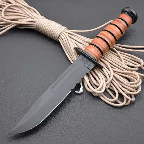 kabar卡巴1218半齿美国海军陆战队战斗刀