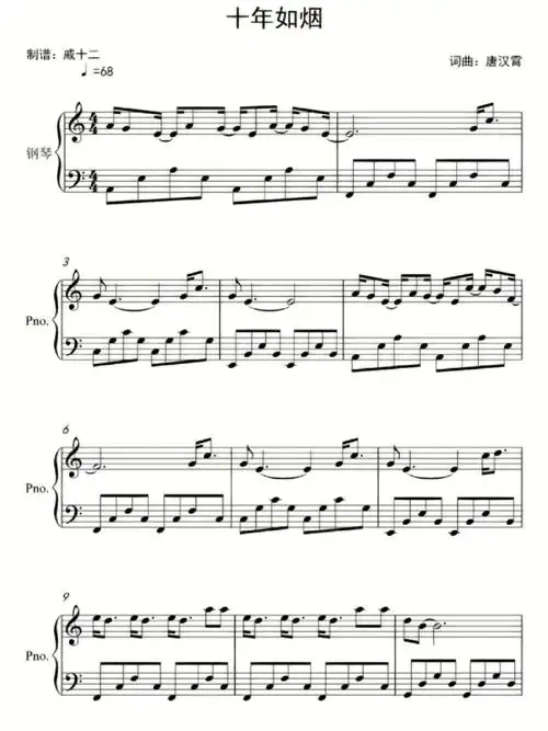 虫虫钢琴网  #钢琴谱分享