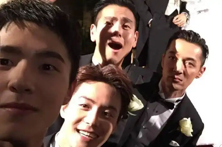 最帅"伴郎团",伴郎们个个帅爆表了,网友:胡歌最帅
