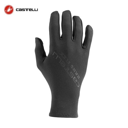 castelli蝎子castelli男女防水轻量化春秋长指手套纳米工艺防护 黑色