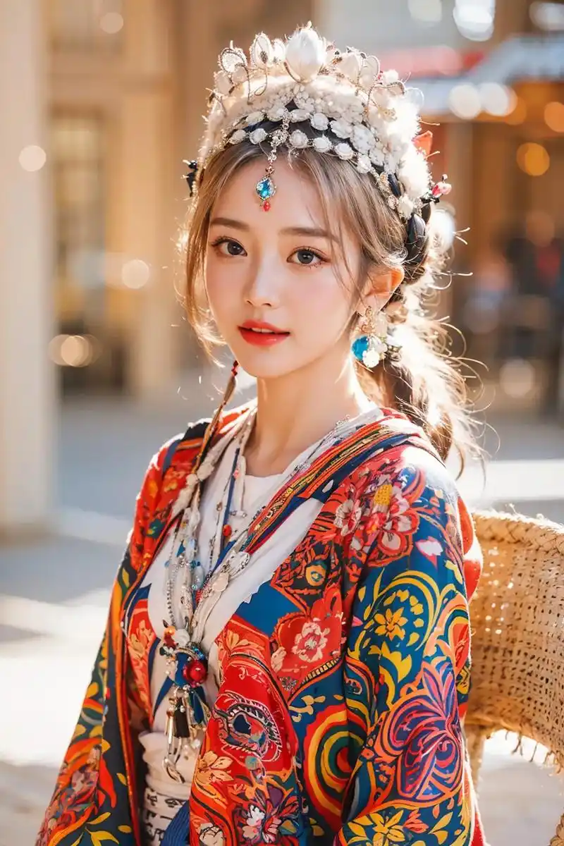 民族女孩.#壁纸 #美女 #好看的小姐姐 #少数民族风情 # - 抖音