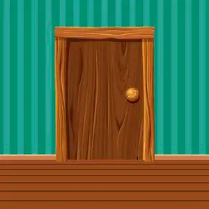 卡通木门图片-卡通木门素材-卡通木门插画-摄图新视界