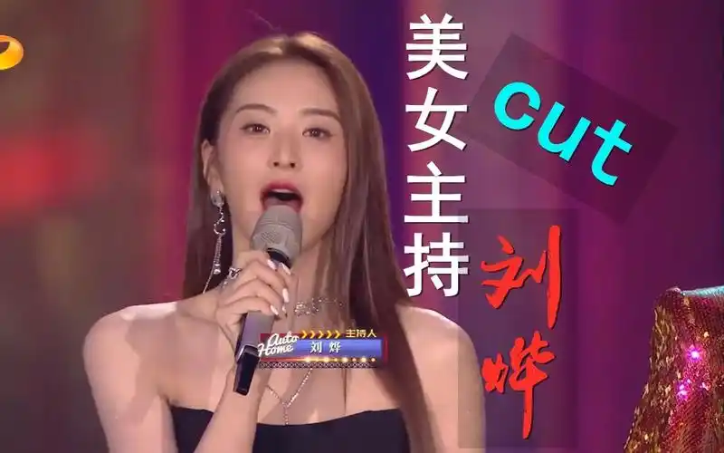湖南卫视818晚会女主持人刘烨cut,优雅大方,美丽动人_哔哩哔哩_bili
