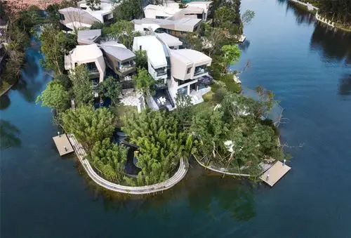 成都麓湖生态城黑玉岛