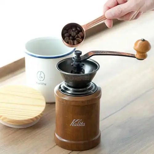 【中亚prime会员】kalita kh-3br 实木手摇磨豆机手磨咖啡机