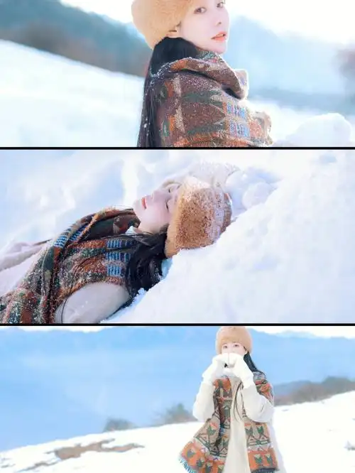 千山白雪76丨九鼎山雪景人像