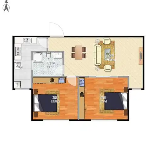 两室一厅户型图大全,装修户型图,户型图分析,户型图设计方案