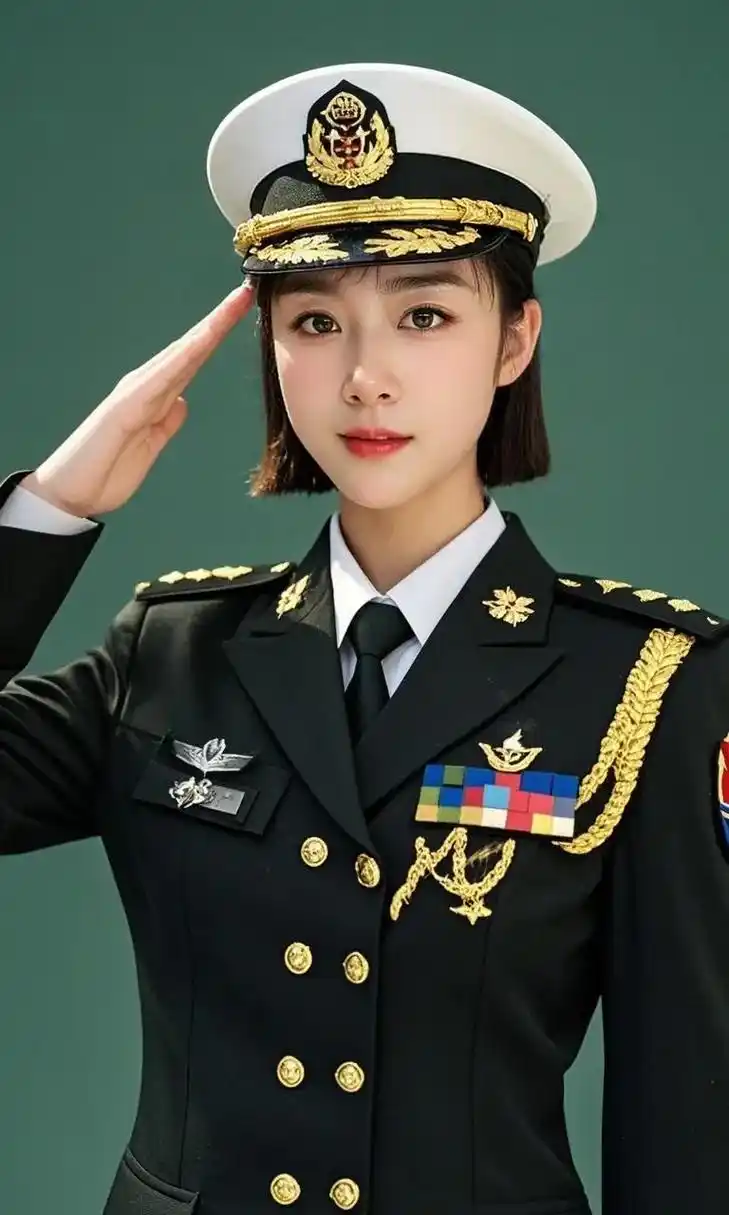 ai 敬军礼的风采好喜欢这张照片,感谢抖音平台圆了我的军
