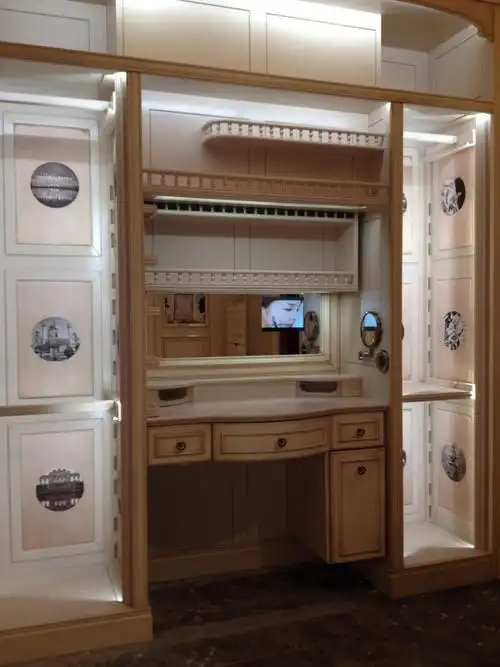 浩东电动升降衣柜吊柜升降机 衣柜下降拉篮 智能 欧式化妆品柜