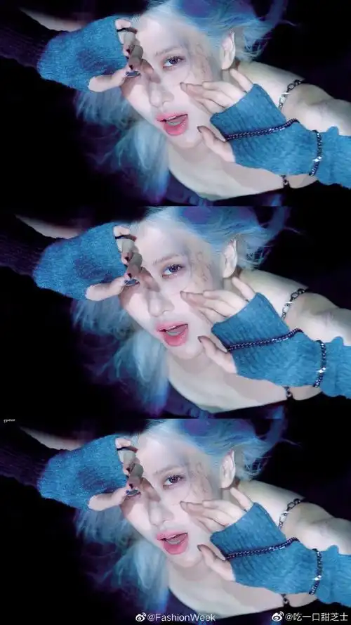 rose蓝发#rose|蓝色披肩长发太绝了,澳洲玫瑰太太太惊艳了!