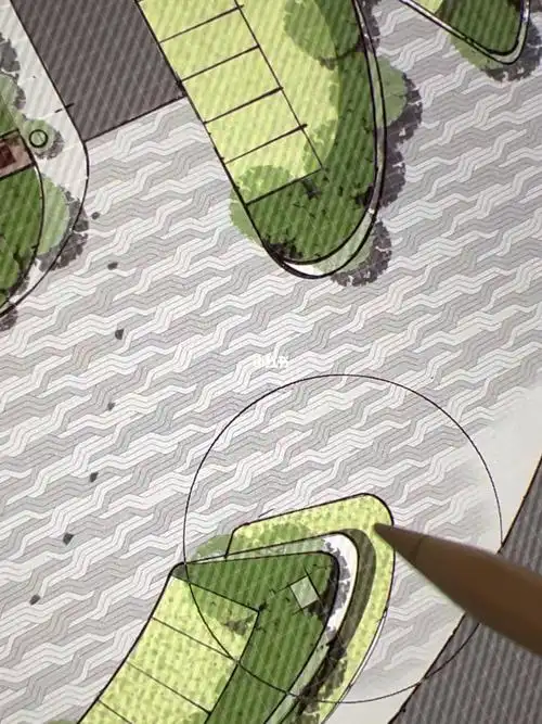 ipad景观手绘平面之景观广场铺装怎么画05