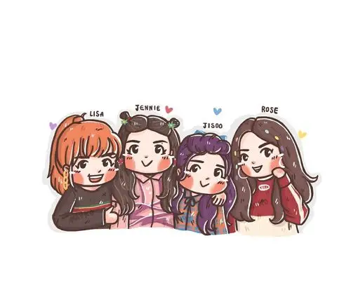 blackpink q版 出处见水印@mayko-堆糖,美好生活研究所