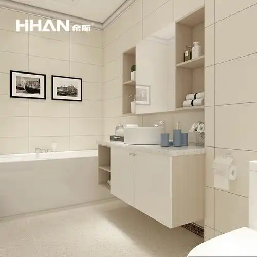 侘寂日式卫生间瓷砖米黄色洗手间浴室厕所墙砖通体仿古砖包括文化石