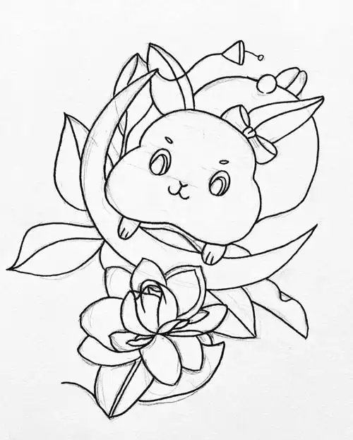 樱花1 005 br临摹:@一的饭售机94主的生肖系列都好可爱～#零基础学