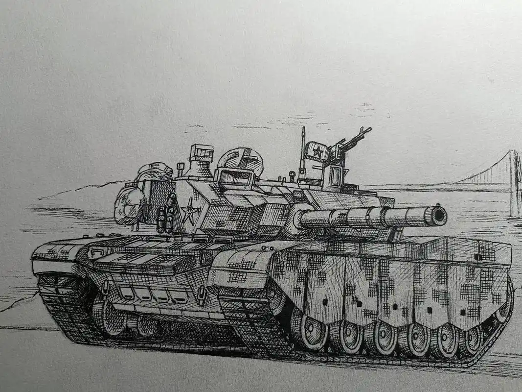 个人认为做视频以来画的最好的几幅作品#手绘 #二战 #坦克  - 抖音