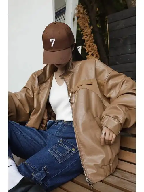 跟着我买就对了皮夹克穿搭