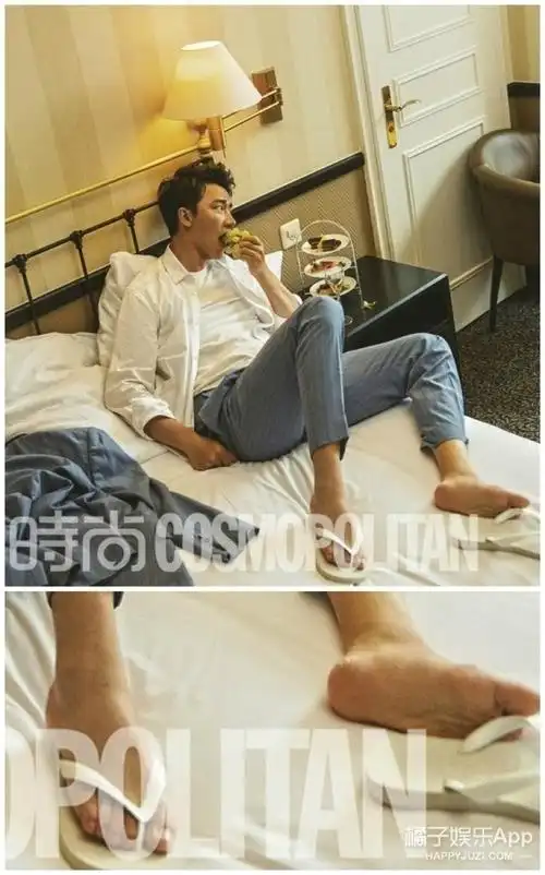 哈哈哈原来黄轩不止是手连脚都是肉嘟嘟的