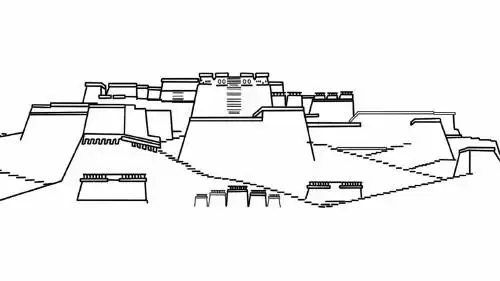 布达拉宫怎么画