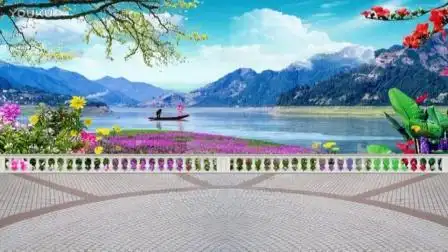 梦一依蓝广场舞扣图动态背景