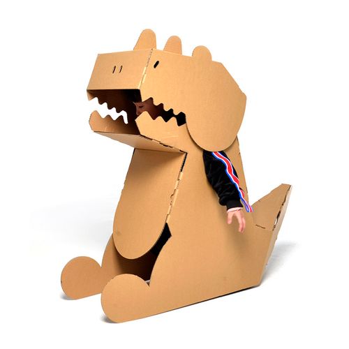 纸箱机器人模型儿童玩具手工diy制作涂色盔甲纸盒板皮可穿戴铠甲