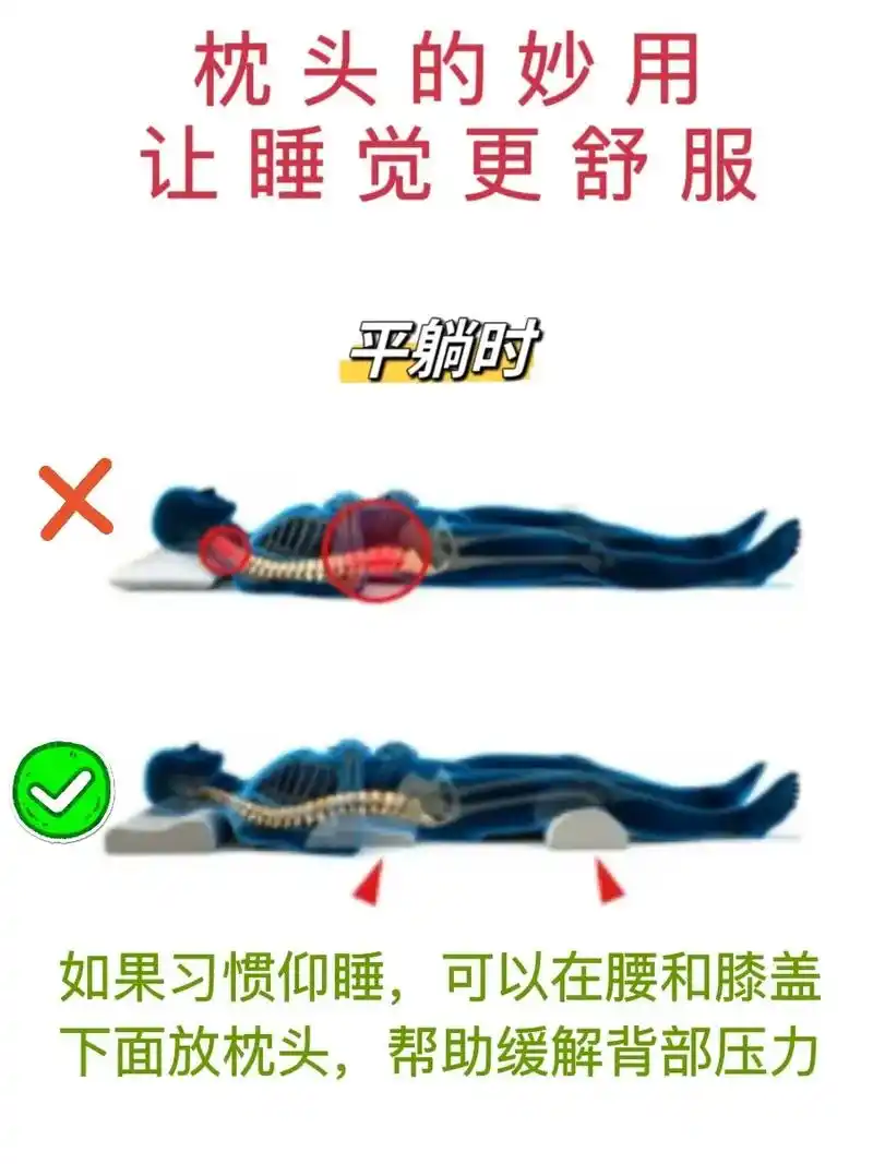 枕头的妙用你知道吗.正确使用枕头,缓解脊椎压力,让睡觉更舒服 - 抖音