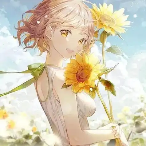 动漫女生头像阳光简单