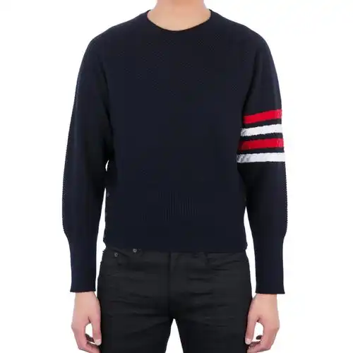 20s / s tom brown merino对角圆领海军蓝 921won