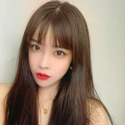 假发女长发自然全头套逼真长直发自然空气刘海新式发套网红中长发