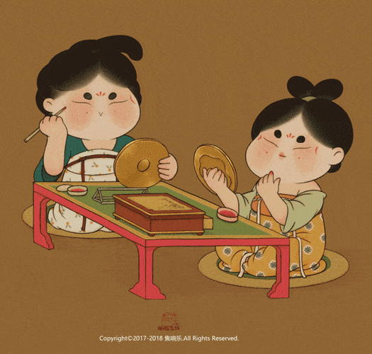 把国宝画画成圆脸古风美人被人民日报点赞又傻又萌的胖美人无数网友