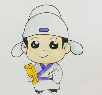 手绘诗人李白简笔画怎么画呢?