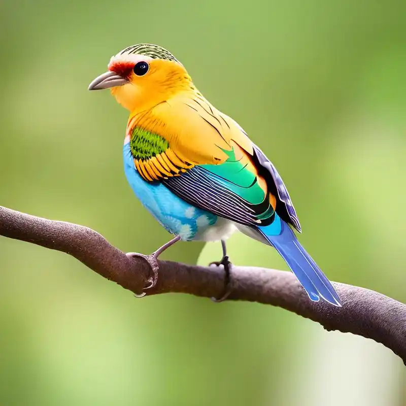 一组站在树枝上的漂亮小鸟图(二)