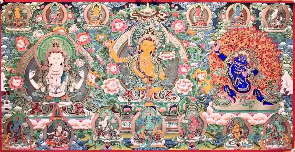 文殊菩萨雪域三怙主