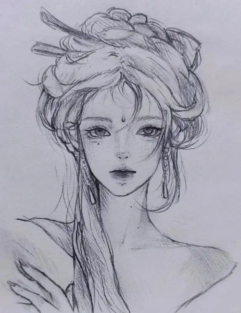 "世上本没有胭脂 女子脸只为心上人红" [微笑r]国风绘画[害羞r] [偷笑