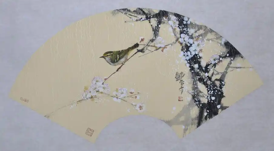 【天狼收藏】工笔绘画-钟真2015扇面小品