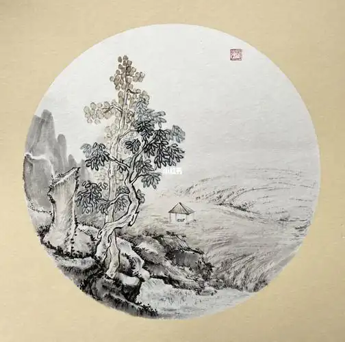 心之所向无问西东国画原创山水画小品