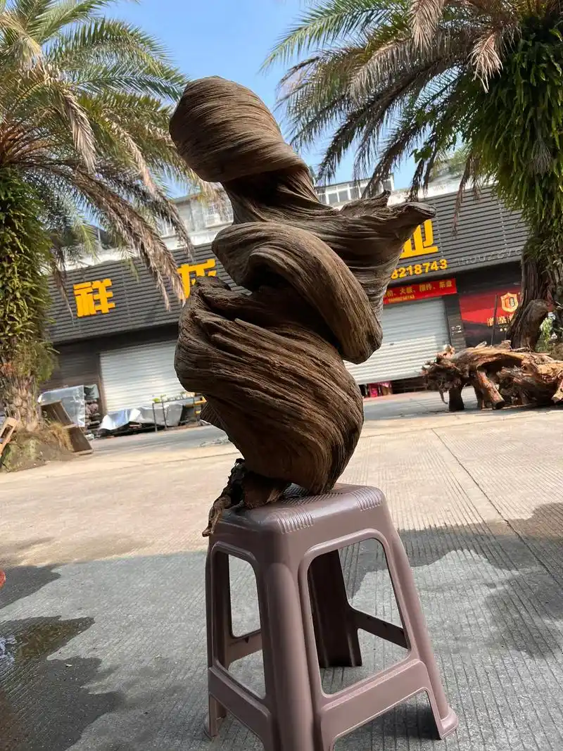 根雕艺术 #四哥根艺馆,柏香原@#作品欣赏 - 抖音