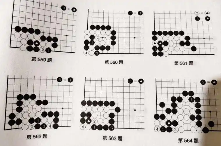 小李老师段位班本周围棋作业:5～1级死活(占据要点七,八,九)和(倒脱靴
