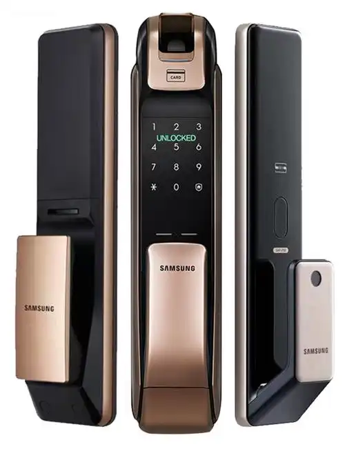 家用指纹三星dp728全自动智能密码锁电子防盗门锁智能门锁