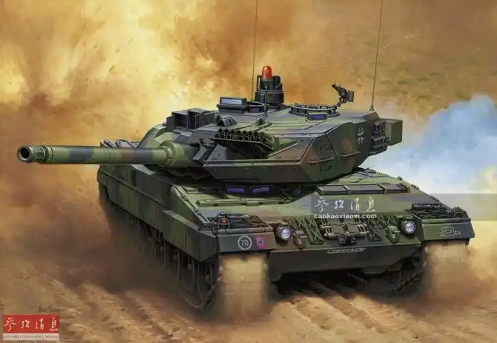 资料图:德国陆军"豹2"主战坦克.