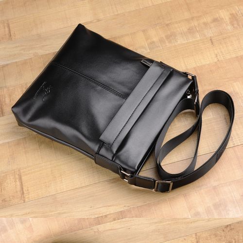 酷奇袋鼠新款单肩包男包商务男斜挎包真皮质感韩版休闲男士包包小背包