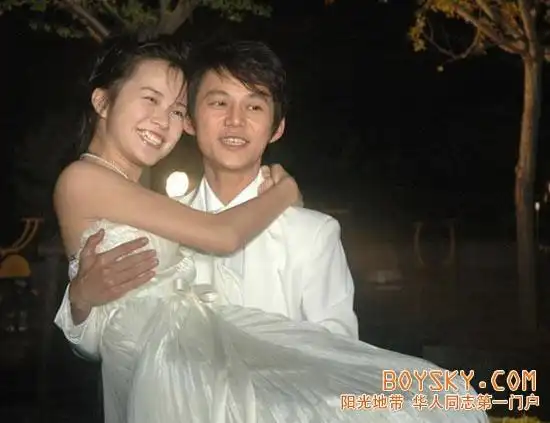 何炅王菁结婚照(3)