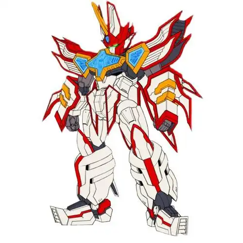 超级地隐侠机魔动王光能光能使者上色日本拼装机器人